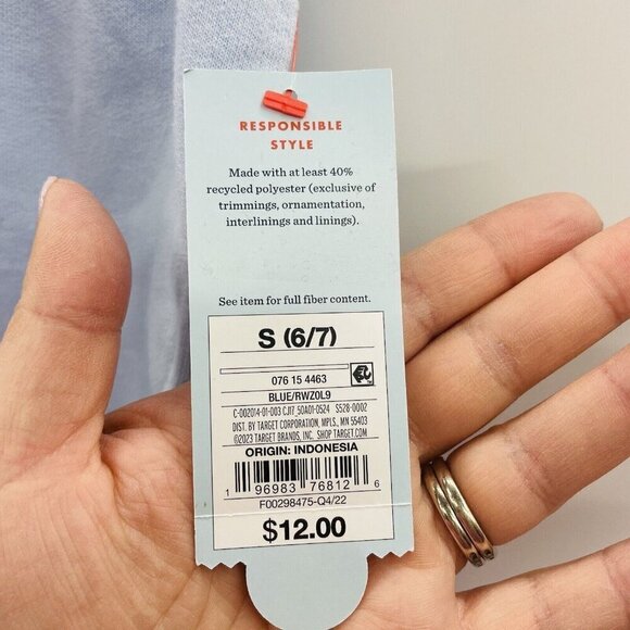 Cat & Jack Youth Boy Small 6/7 Colorblock Above the Knee Pull-On Shorts Blue 373 - Picture 6 of 6